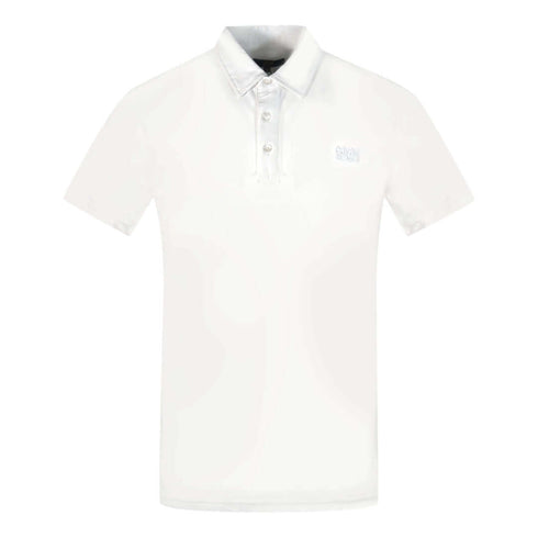 Cavalli Class Mens Polo Shirt Qxt64U Kb000053 00053 White